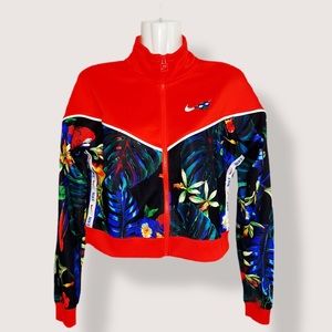 Nike Hyper Femme Floral Crop Zip-Up XS